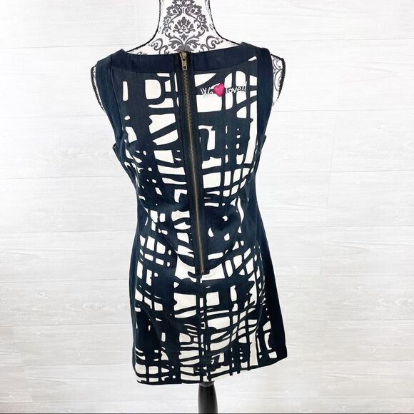 Desigual Naomi Abstract Pinafore Pencil Dress - Picture 4 of 11